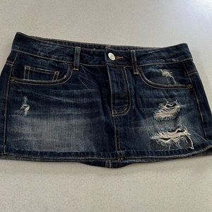 American eagle mini jean skirt size 2